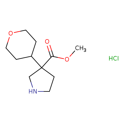 METHYL 3-(TETRAHYDRO-2H-PYRAN-4-YL)PYRROLIDINE-3-CARBOXYLATE HCL