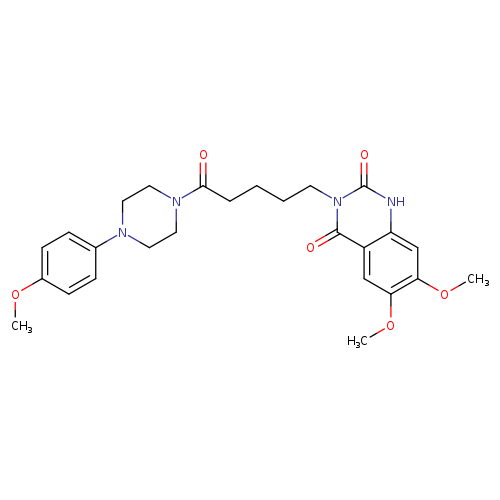 6,7-dimethoxy-3-{5-[4-(4-methoxyphenyl)piperazin-1-yl]-5-oxopentyl}-1,2,3,4-tetrahydroquinazoline-2,4-dione