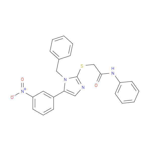2-{[1-benzyl-5-(3-nitrophenyl)-1H-imidazol-2-yl]sulfanyl}-N-phenylacetamide