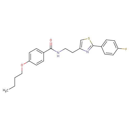 4-butoxy-N-{2-[2-(4-fluorophenyl)-1,3-thiazol-4-yl]ethyl}benzamide