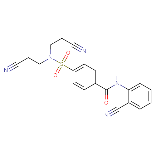 4-[bis(2-cyanoethyl)sulfamoyl]-N-(2-cyanophenyl)benzamide