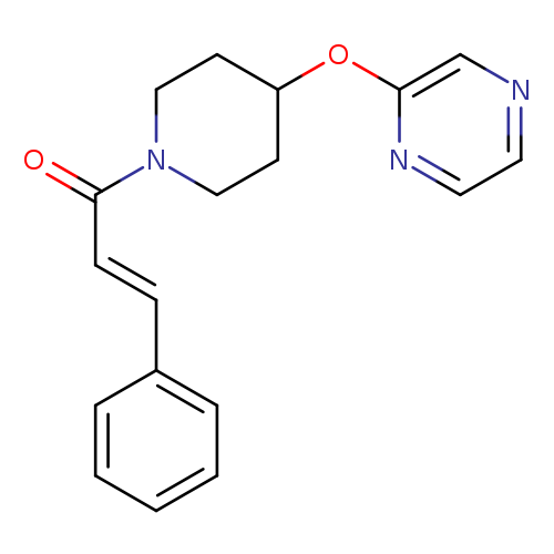 (2E)-3-phenyl-1-[4-(pyrazin-2-yloxy)piperidin-1-yl]prop-2-en-1-one