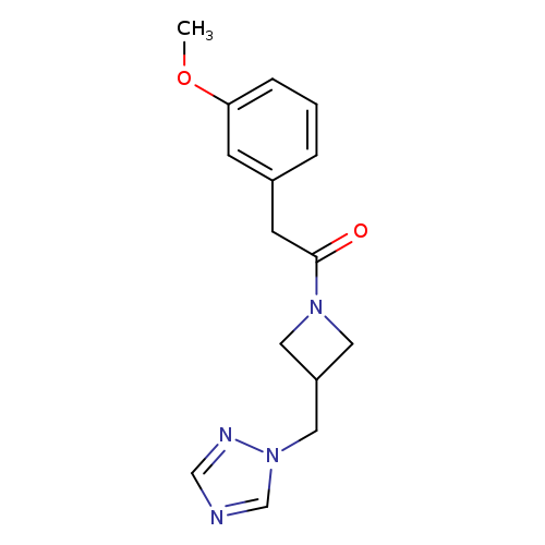 2-(3-methoxyphenyl)-1-{3-[(1H-1,2,4-triazol-1-yl)methyl]azetidin-1-yl}ethan-1-one