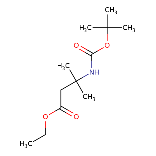 Butanoic acid, 3-[[(1,1-dimethylethoxy)carbonyl]amino]-3-methyl-, ethyl ester