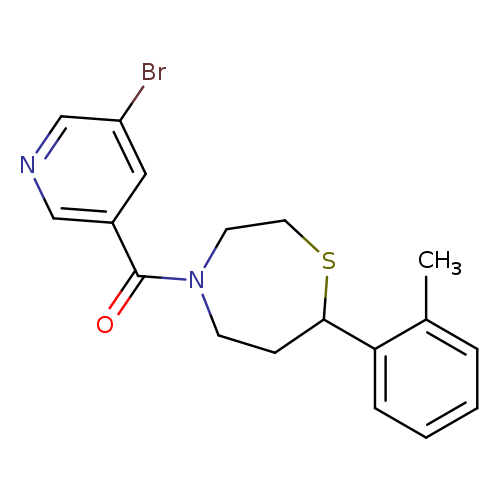 4-(5-bromopyridine-3-carbonyl)-7-(2-methylphenyl)-1,4-thiazepane