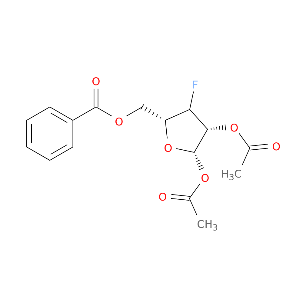 (3S,4S,5R)-5-((benzoyloxy)methyl)-4-fluorotetrahydrofuran-2,3-diyl diacetate
