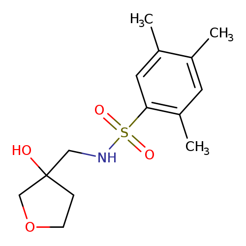 N-[(3-hydroxyoxolan-3-yl)methyl]-2,4,5-trimethylbenzene-1-sulfonamide