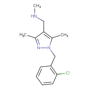 ({1-[(2-chlorophenyl)methyl]-3,5-dimethyl-1H-pyrazol-4-yl}methyl)(methyl)amine