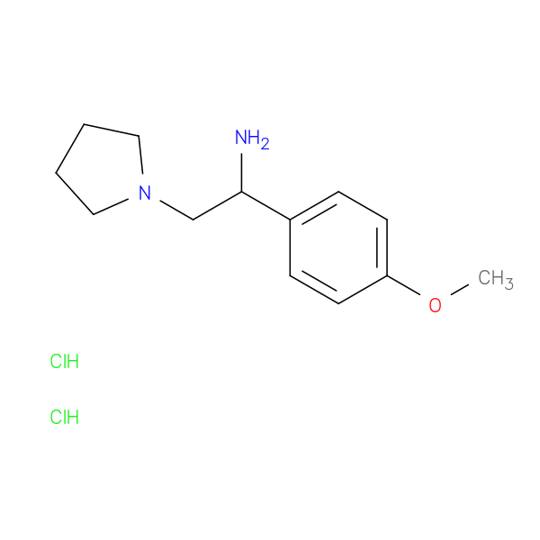 1-(4-Methoxyphenyl)-2-(pyrrolidin-1-yl)ethan-1-amine dihydrochloride