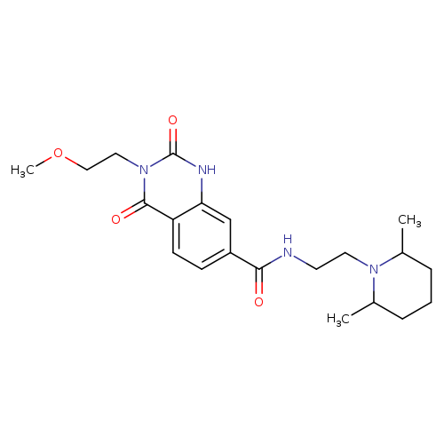 N-[2-(2,6-dimethylpiperidin-1-yl)ethyl]-3-(2-methoxyethyl)-2,4-dioxo-1,2,3,4-tetrahydroquinazoline-7-carboxamide