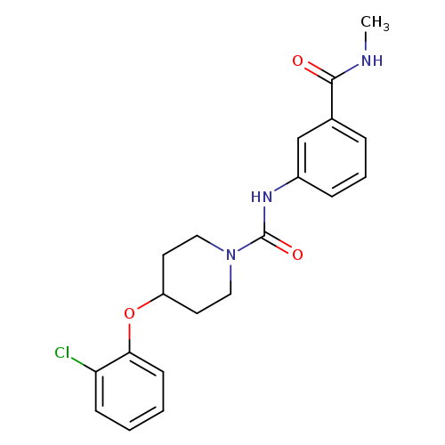 1-Piperidinecarboxamide,4-(2-chlorophenoxy)-N-[3-[(methylamino)carbonyl]phenyl]-
