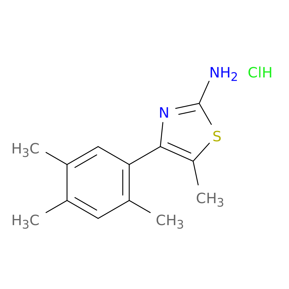 5-methyl-4-(2,4,5-trimethylphenyl)-1,3-thiazol-2-amine hydrochloride