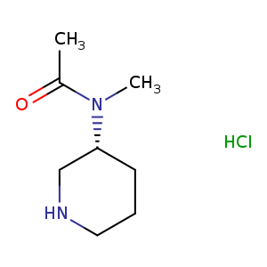 Acetamide, N-methyl-N-(3R)-3-piperidinyl-, hydrochloride (1:1)