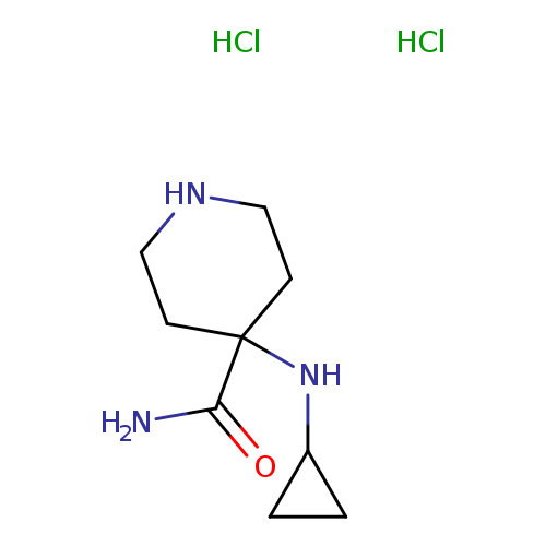 4-(cyclopropylamino)piperidine-4-carboxamide dihydrochloride