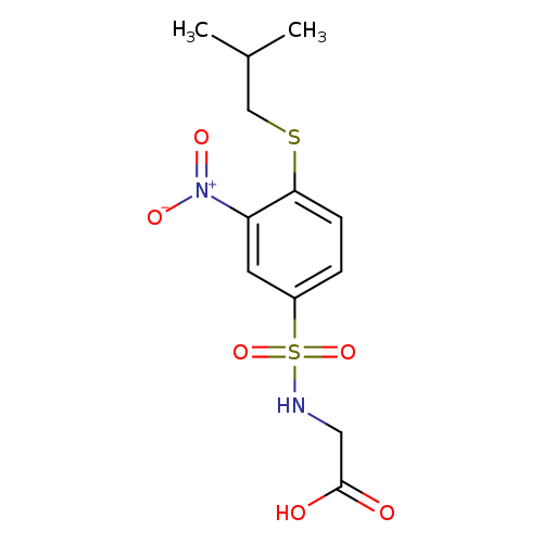 2-{4-[(2-methylpropyl)sulfanyl]-3-nitrobenzenesulfonamido}acetic acid