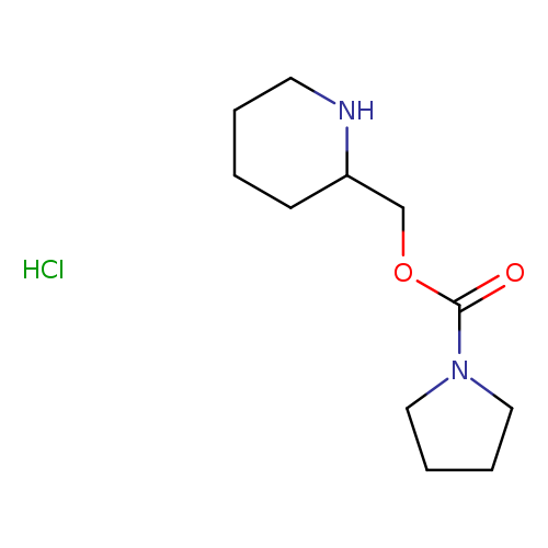 piperidin-2-ylmethyl pyrrolidine-1-carboxylate hydrochloride