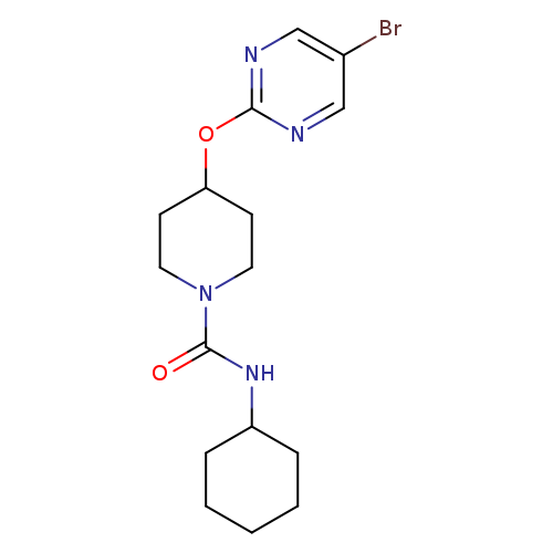 4-[(5-bromopyrimidin-2-yl)oxy]-N-cyclohexylpiperidine-1-carboxamide