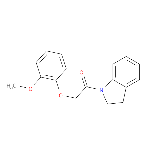 1-(2,3-dihydro-1H-indol-1-yl)-2-(2-methoxyphenoxy)ethan-1-one