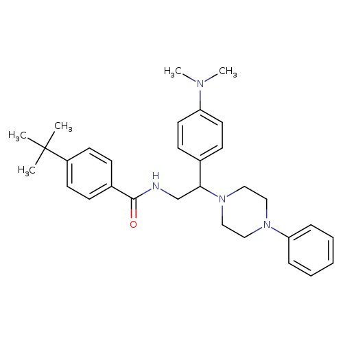 4-tert-butyl-N-{2-[4-(dimethylamino)phenyl]-2-(4-phenylpiperazin-1-yl)ethyl}benzamide