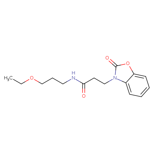 N-(3-ethoxypropyl)-3-(2-oxo-2,3-dihydro-1,3-benzoxazol-3-yl)propanamide