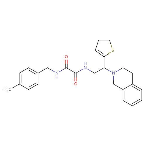 N'-[(4-methylphenyl)methyl]-N-[2-(1,2,3,4-tetrahydroisoquinolin-2-yl)-2-(thiophen-2-yl)ethyl]ethanediamide