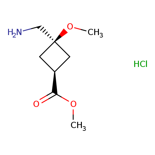 methyl (1s,3s)-3-(aminomethyl)-3-methoxycyclobutane-1-carboxylate hydrochloride, Mixture of diastereomers