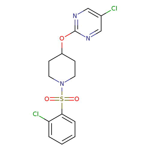 5-chloro-2-{[1-(2-chlorobenzenesulfonyl)piperidin-4-yl]oxy}pyrimidine