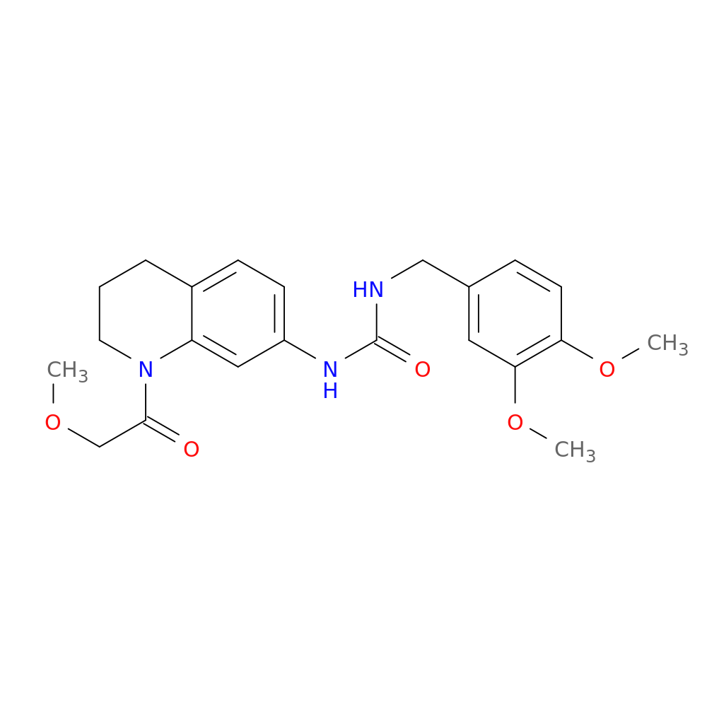 1-[(3,4-dimethoxyphenyl)methyl]-3-[1-(2-methoxyacetyl)-1,2,3,4-tetrahydroquinolin-7-yl]urea