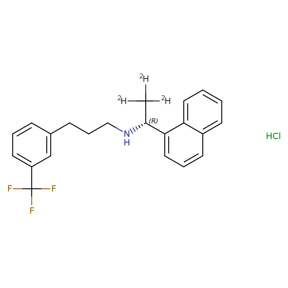 (αR)-α-(methyl-d3)-N-[3-[3-(trifluoromethyl)phenyl]propyl]-1-naphthalenemethanamine,monohydrochloride