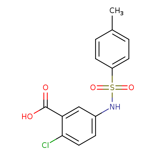 2-Chloro-5-([(4-methylphenyl)sulfonyl]amino)benzoic acid