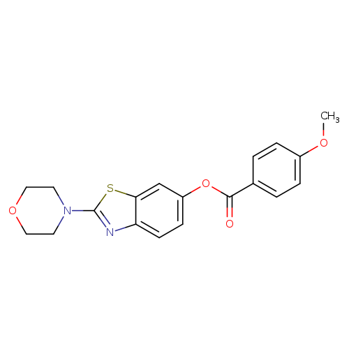2-(morpholin-4-yl)-1,3-benzothiazol-6-yl 4-methoxybenzoate