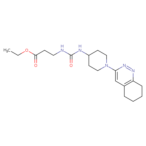 ethyl 3-({[1-(5,6,7,8-tetrahydrocinnolin-3-yl)piperidin-4-yl]carbamoyl}amino)propanoate