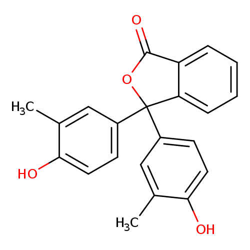 1(3H)-Isobenzofuranone, 3,3-bis(4-hydroxy-3-methylphenyl)-