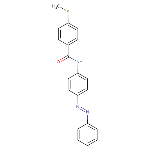 4-(methylsulfanyl)-N-{4-[(E)-2-phenyldiazen-1-yl]phenyl}benzamide