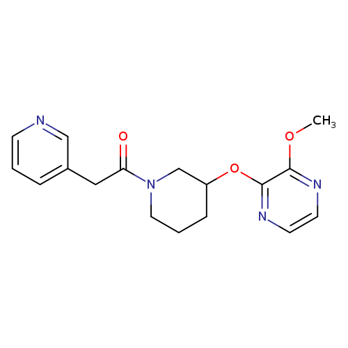1-{3-[(3-methoxypyrazin-2-yl)oxy]piperidin-1-yl}-2-(pyridin-3-yl)ethan-1-one