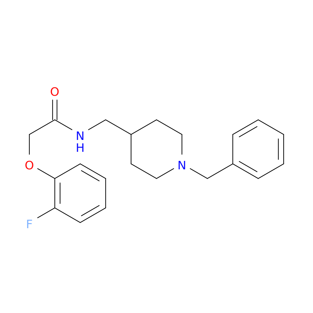 N-[(1-benzylpiperidin-4-yl)methyl]-2-(2-fluorophenoxy)acetamide