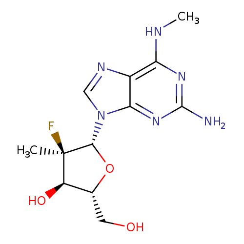 (2′R)-2-Amino-2′-deoxy-2′-fluoro-N,2′-dimethyladenosine