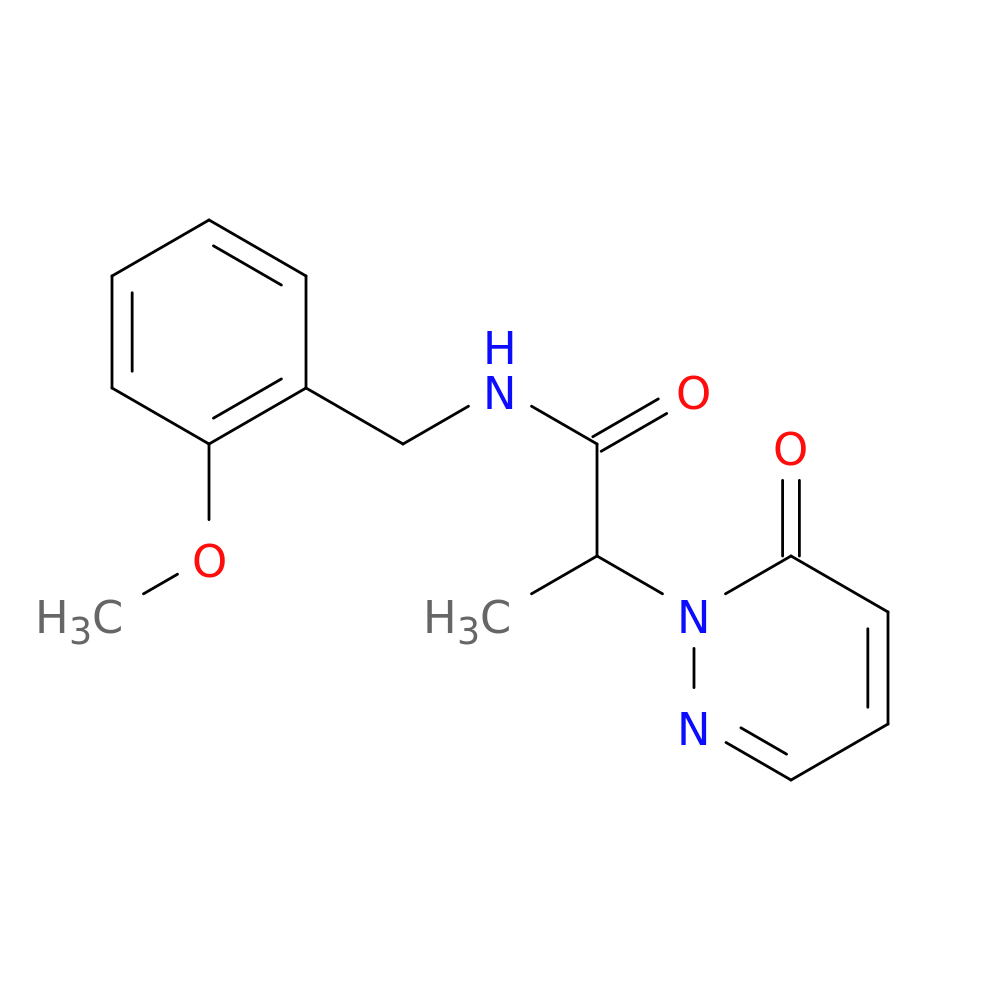 N-[(2-methoxyphenyl)methyl]-2-(6-oxo-1,6-dihydropyridazin-1-yl)propanamide