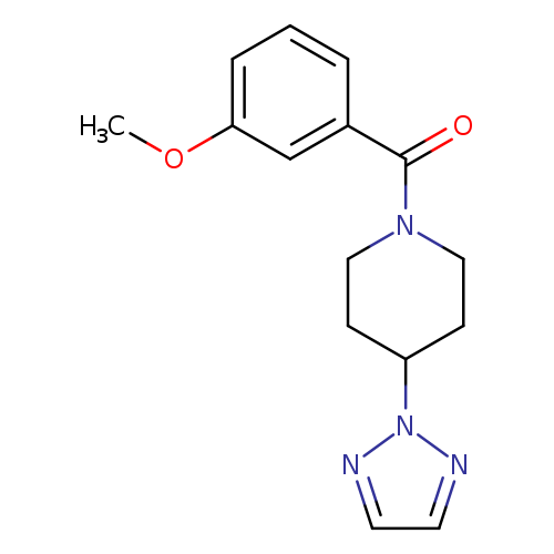 1-(3-methoxybenzoyl)-4-(2H-1,2,3-triazol-2-yl)piperidine