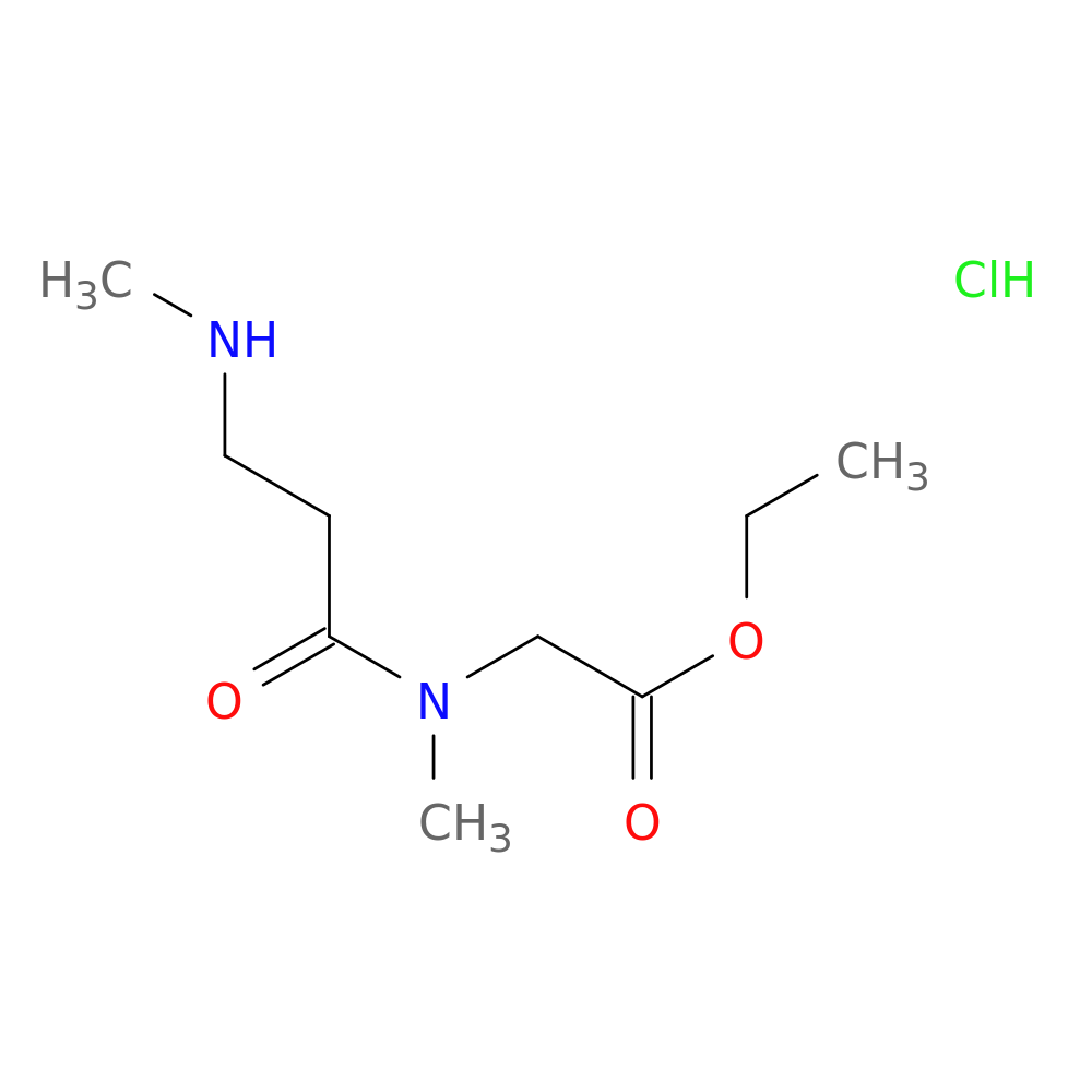 ethyl 2-[N-methyl-3-(methylamino)propanamido]acetate hydrochloride