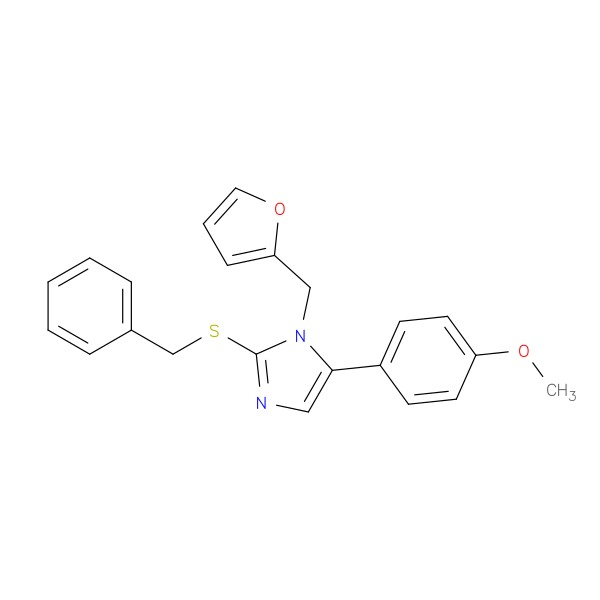 2-(benzylsulfanyl)-1-[(furan-2-yl)methyl]-5-(4-methoxyphenyl)-1H-imidazole