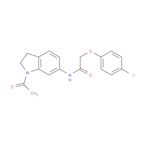 N-(1-acetyl-2,3-dihydro-1H-indol-6-yl)-2-(4-chlorophenoxy)acetamide