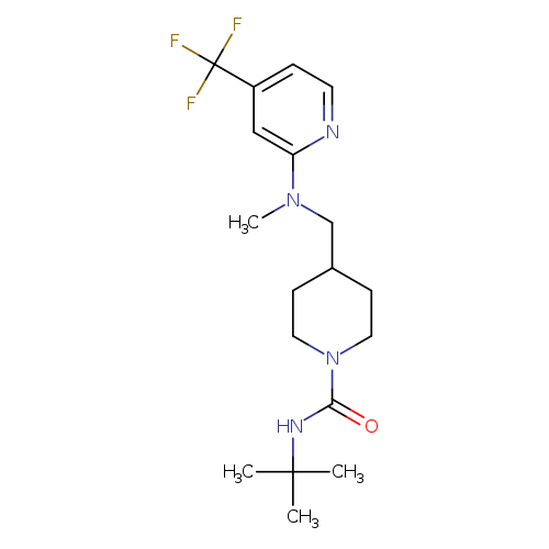 N-tert-butyl-4-({methyl[4-(trifluoromethyl)pyridin-2-yl]amino}methyl)piperidine-1-carboxamide