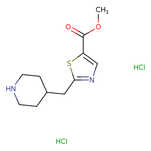 methyl 2-[(piperidin-4-yl)methyl]-1,3-thiazole-5-carboxylate dihydrochloride