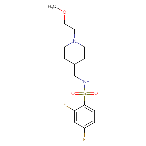 2,4-difluoro-N-{[1-(2-methoxyethyl)piperidin-4-yl]methyl}benzene-1-sulfonamide