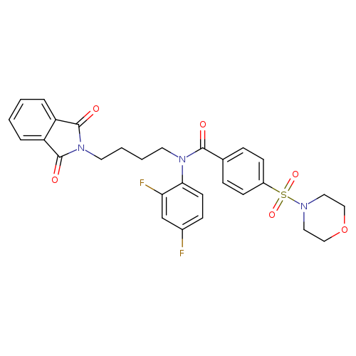N-(2,4-difluorophenyl)-N-[4-(1,3-dioxo-2,3-dihydro-1H-isoindol-2-yl)butyl]-4-(morpholine-4-sulfonyl)benzamide