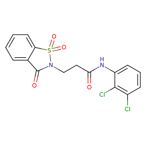N-(2,3-dichlorophenyl)-3-(1,1,3-trioxo-2,3-dihydro-1lambda6,2-benzothiazol-2-yl)propanamide