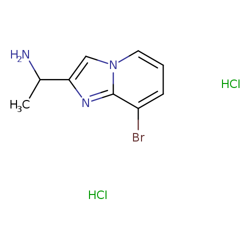 1-{8-bromoimidazo[1,2-a]pyridin-2-yl}ethan-1-aminedihydrochloride