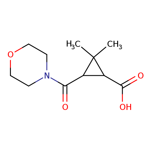 2,2-Dimethyl-3-(morpholin-4-ylcarbonyl)cyclopropanecarboxylic acid