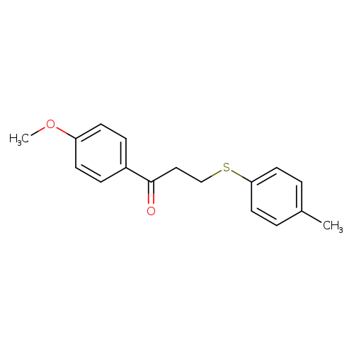1-(4-methoxyphenyl)-3-[(4-methylphenyl)sulfanyl]propan-1-one